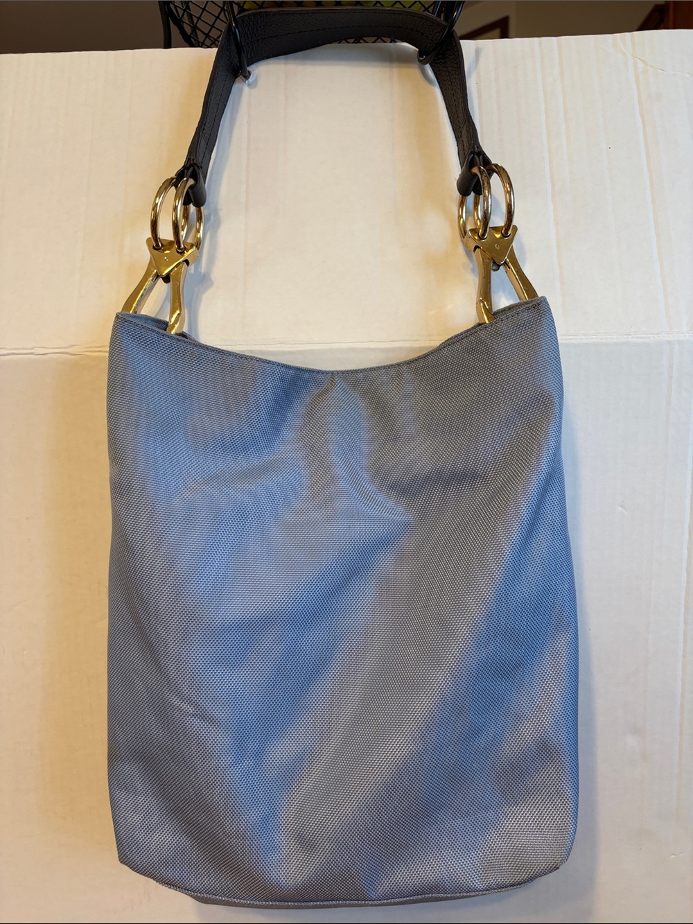 JPK Paris Classic Light BlueShoulder Hobo with Gold Hardware
